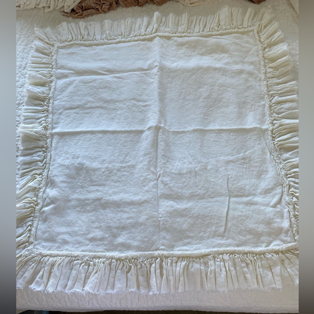 Pair of Matteo Tat Linen Euro Sham